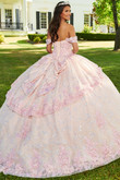 Strapless Floral Quinceanera Dress by Rachel Allan RQ3100