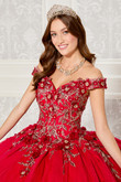 Glitter Tulle Princesa Quinceanera Dress by Ariana Vara PR30114