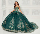 Glitter Tulle Princesa Quinceanera Dress by Ariana Vara PR30114