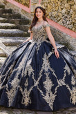 Embroidered Lace Princesa by Ariana Vara Quinceanera Dress PR30138