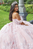 3D Floral Corset Bodice Quinceanera Prom Dress 26047