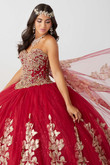 Strapless Sweetheart Quinceanera Fiesta Gown 56468