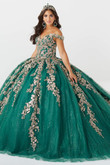 Floral Off The Shoulder Quinceanera Fiesta Gown 56471