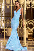 Beaded Velvet Sherri Hill Prom Dress 55084
