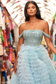 Ruffled Tulle Sherri Hill Prom Dress 54930