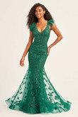 Emerald Trumpet Ellie Wilde Prom Dress EW35009