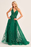 Emerald V-neck Ellie Wilde Dress EW35105