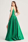 Emerald Satin Back Ellie Wilde Dress EW35232