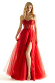 Scarlet Rhinestone Corset Morilee 49010 Prom Dress
