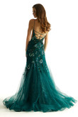 Emerald Sequin Fitted Morilee 49021 Prom Dress