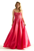 Hot Pink Beaded Embroidered Morilee 49026 Prom Dress