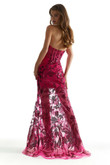 Fuchsia Sequin Corset Morilee 49032 Prom Dress