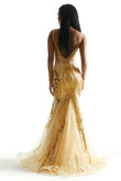 Gold Sequin Mermaid Morilee 49037 Prom Dress