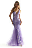 Lilac Sequin Mermaid Morilee 49037 Prom Dress
