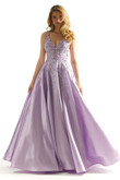 Lilac 3D Floral Morilee 49044 Prom Dress