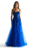 Royal Floral Embroidered Morilee 49049 Prom Dress