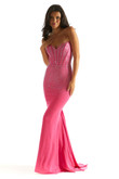 Hot Pink Sweetheart Fitted Morilee 49052 Prom Dress