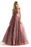 Bubble Floral Print Morilee 49057 Prom Dress