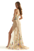 Nude 3D Floral Morilee 49059 Prom Dress