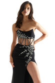 Black Close-Up Sheer Illusion Morilee 49063 Prom Dress