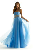 French Blue Sheer Corset Morilee 49069 Prom Dress