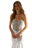 White Close up Sweetheart Mermaid Morilee Prom Dress 49090