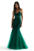 Emerald Beaded Mermaid Morilee Prom Dress 47085