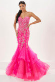 Deep Pink Tiffany Designs Prom Dress 16057