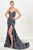 Black Multi Tiffany Designs Prom Dress 16060