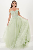 Mint Tiffany Designs Prom Dress 16064