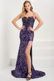 Black/Purple Tiffany Designs Prom Dress 16068