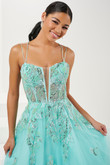 Aqua Tiffany Designs Prom Dress 16072