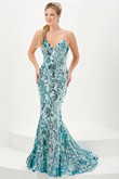 Aqua Tiffany Designs Prom Dress 16077