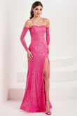 Hot Coral Tiffany Designs Prom Dress 16090