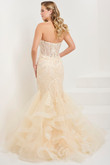 Ivory/Champagne Tiffany Designs Prom Dress 16103