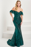 Dark Green Tiffany Designs Prom Dress 16106