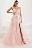 Blush Multi Tiffany Designs Prom Dress 16108