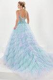 Light Turquoise/Lavender Tiffany Designs Prom Dress 16115