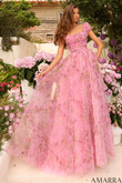 Light Pink/Multi Floral Amarra Prom Dress 94044