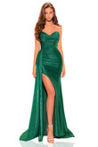 Emerald Strapless Amarra Prom Dress 88817