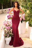 Wine Trumpet Amarra Prom Dress 88796