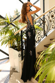 Black Rhinestone Amarra Prom Dress 88854