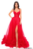 Red Ball Gown Amarra Prom Dress 88872