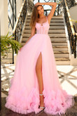 Light Pink Ball Gown Amarra Prom Dress 88872