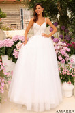 Ivory Ball Gown Amarra Prom Dress 94020