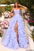 Periwinkle Ruffly Amarra Prom Dress 88785