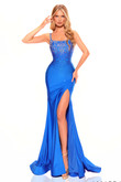 Royal Blue Scoop Amarra Prom Dress 88781