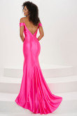 Hot Pink Off The Shoulder Panoply Prom Dress 14156