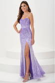 Magenta/Silver Sparkle Sequin Panoply Prom Dress 14162