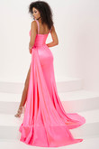 Hot Pink Pleated Fitted Panoply Prom Dress 14164